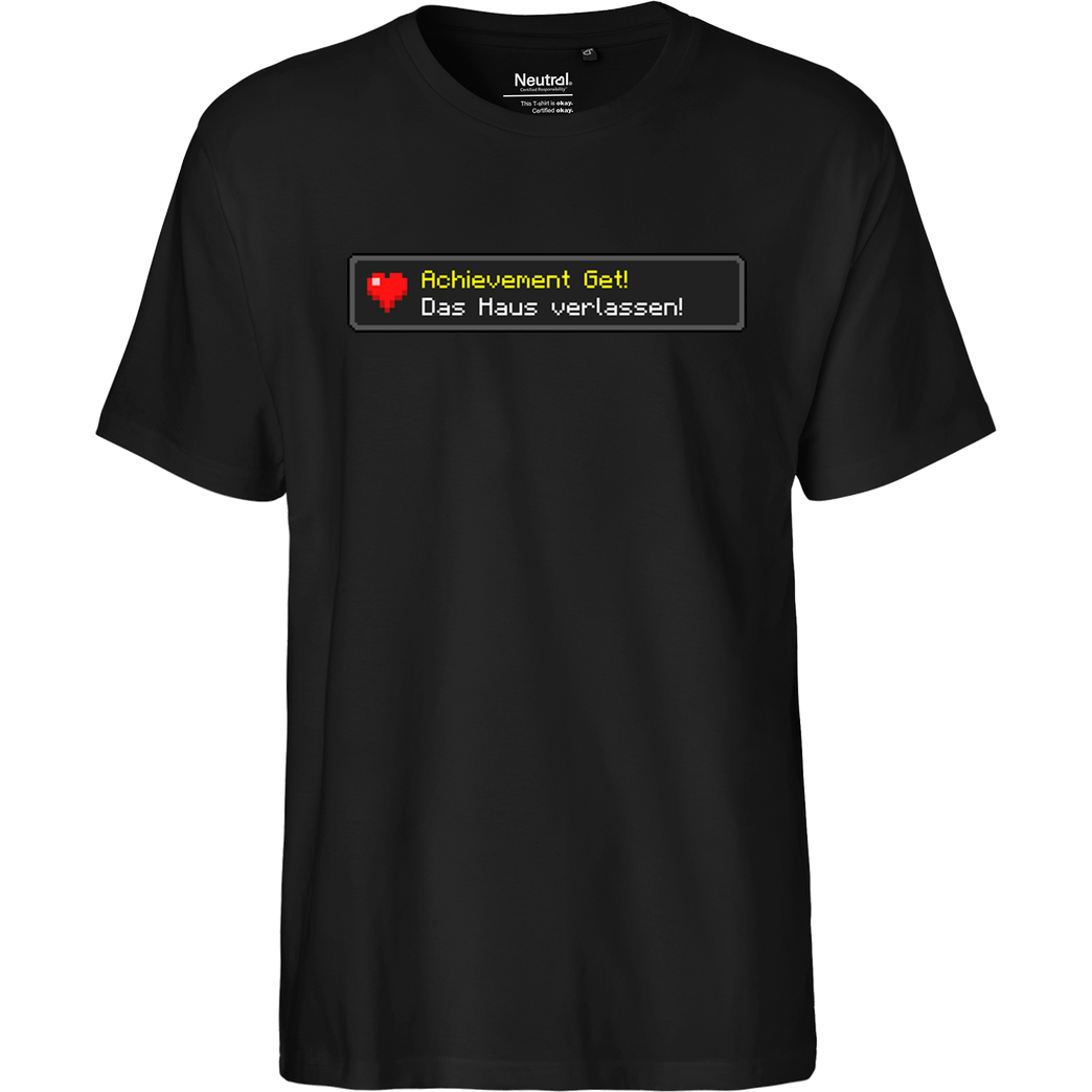 MrMoregame MrMore - Achievement get T-Shirt Fairtrade T-Shirt - black