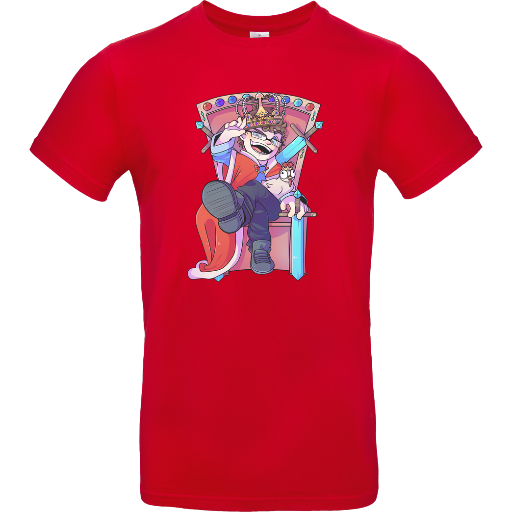 MrMoregame MrMore - König T-Shirt B&C EXACT 190 - Red