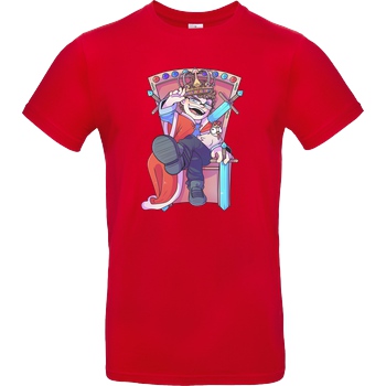 MrMoregame MrMore - König T-Shirt B&C EXACT 190 - Red