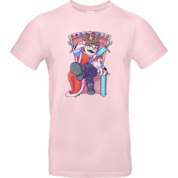 MrMoregame MrMore - König T-Shirt B&C EXACT 190 - Light Pink