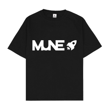 IamHaRa Mune Logo T-Shirt Oversize T-Shirt - Black