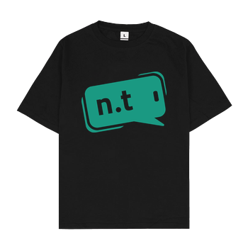 neuland.tips - Logo Oversize T-Shirt - Black