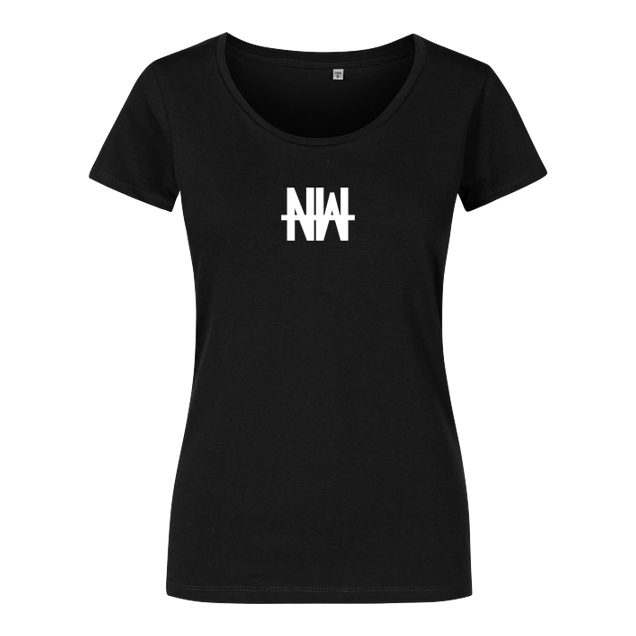 Niklas Wetterhahn - Niklas Wetterhahn - Wolf Logo - T-Shirt - Girlshirt schwarz