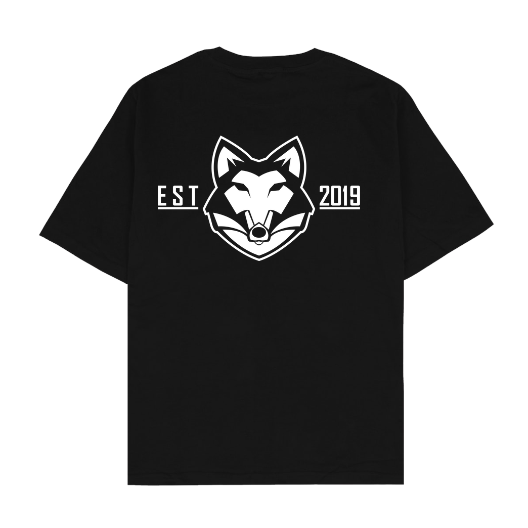 Niklas Wetterhahn Niklas Wetterhahn - Wolf Logo T-Shirt Oversize T-Shirt - Black