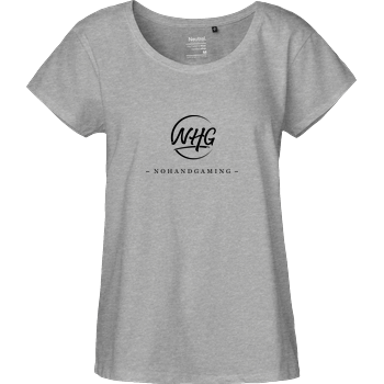 NoHandGaming - Chest Logo Fairtrade Loose Fit Girlie - heather grey