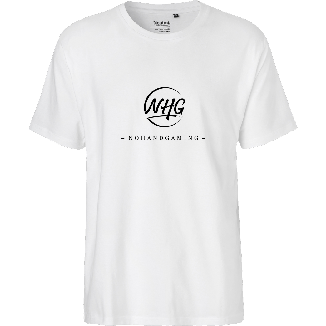 NoHandGaming NoHandGaming - Chest Logo T-Shirt Fairtrade T-Shirt - white