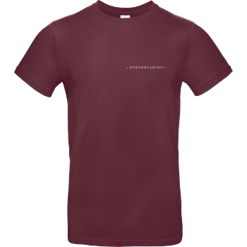 NoHandGaming NoHandGaming - Logo T-Shirt B&C EXACT 190 - Burgundy