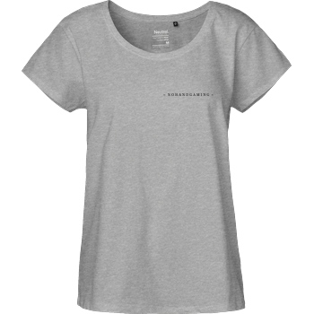NoHandGaming NoHandGaming - Logo T-Shirt Fairtrade Loose Fit Girlie - heather grey