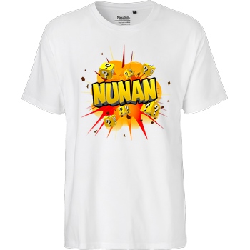 Nunan Nunan - Explosion T-Shirt Fairtrade T-Shirt - white