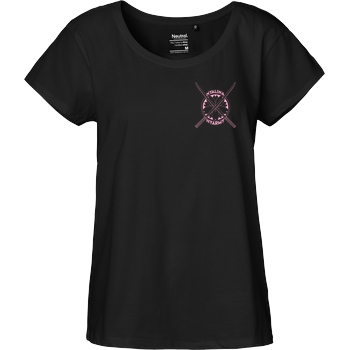 Nyalina Nyalina - Katana pink T-Shirt Fairtrade Loose Fit Girlie - black