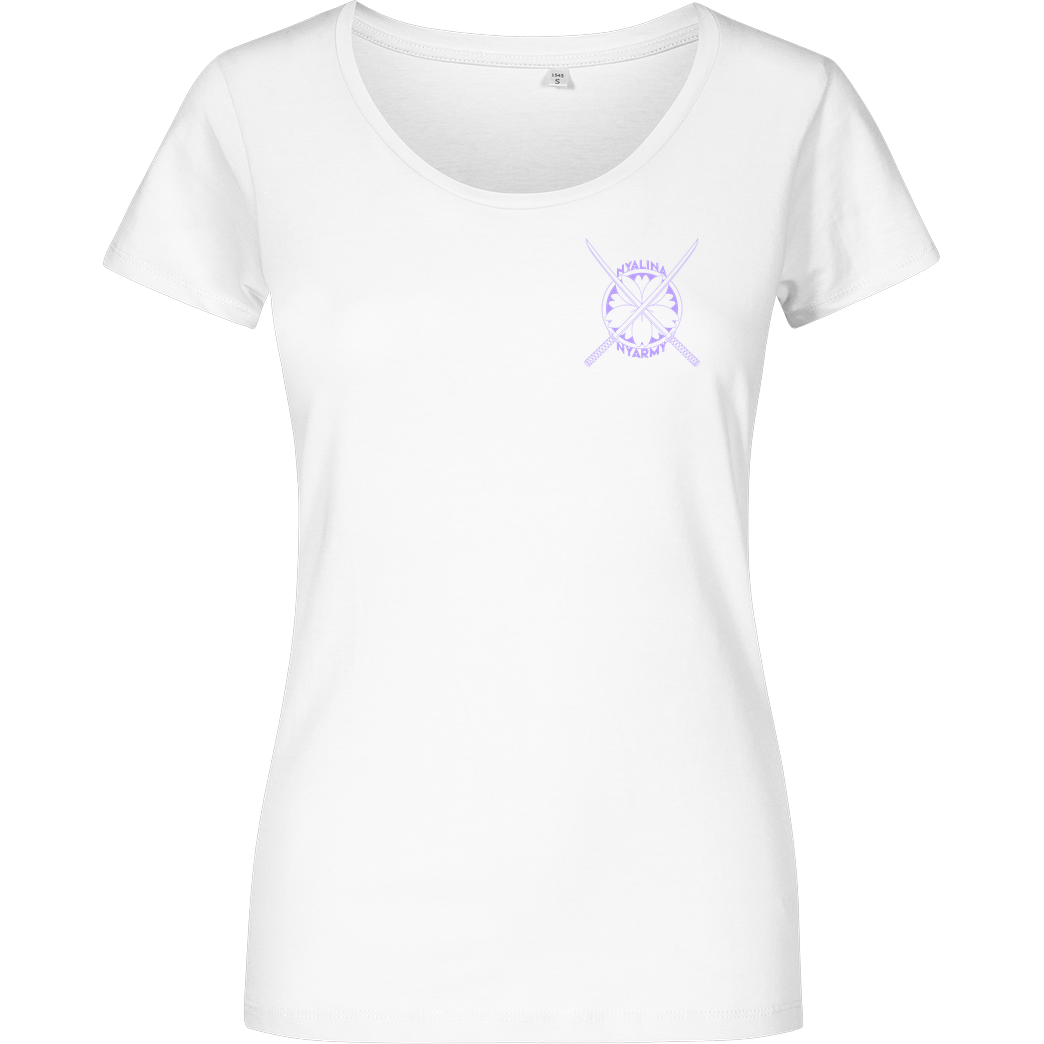 Nyalina Nyalina - Kunai purple T-Shirt Girlshirt weiss