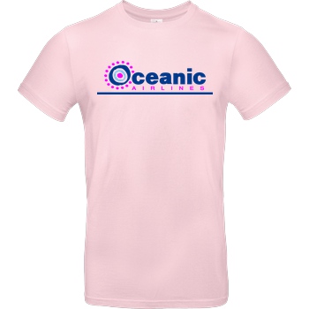 None Oceanic Airlines T-Shirt B&C EXACT 190 - Light Pink