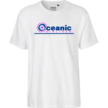 None Oceanic Airlines T-Shirt Fairtrade T-Shirt - white