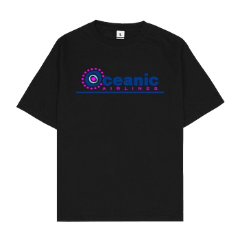 None Oceanic Airlines T-Shirt Oversize T-Shirt - Black