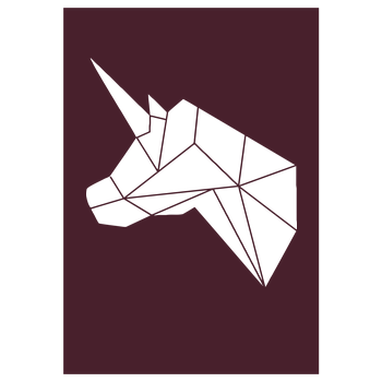 OliPocket - Logo Art Print burgundy