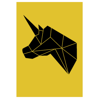 OliPocket - Logo Art Print yellow