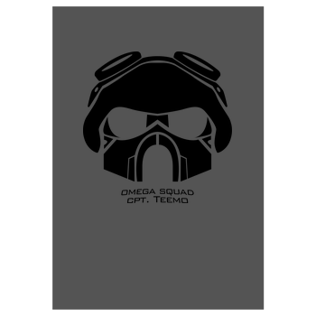 Omega Squad Cpt. Teemo Art Print grey