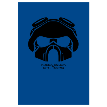 Omega Squad Cpt. Teemo Art Print blue