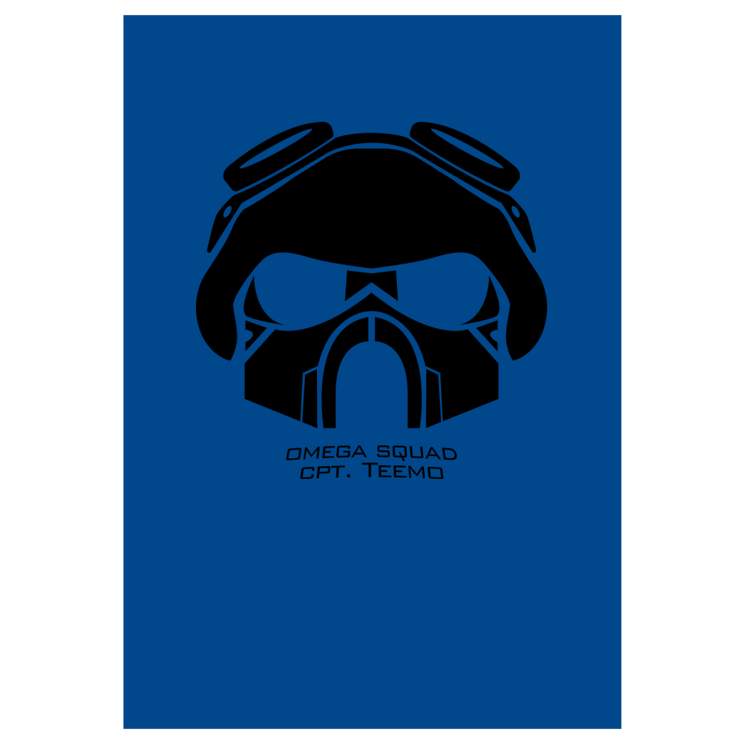 bjin94 Omega Squad Cpt. Teemo Druck Art Print blue