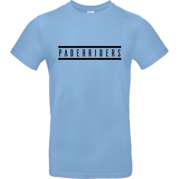 PaderRiders PaderRiders - Logo T-Shirt B&C EXACT 190 - Sky Blue