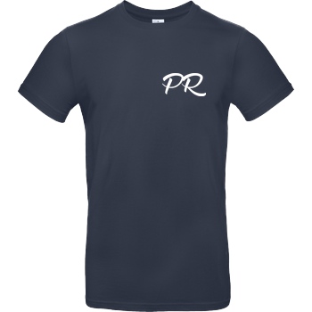 PaderRiders PaderRiders - PR Script Logo T-Shirt B&C EXACT 190 - Navy