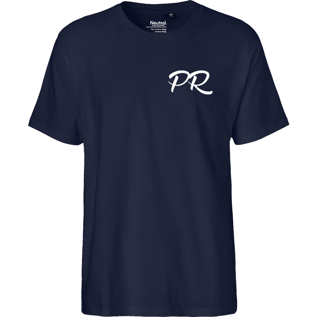 PaderRiders PaderRiders - PR Script Logo T-Shirt Fairtrade T-Shirt - navy