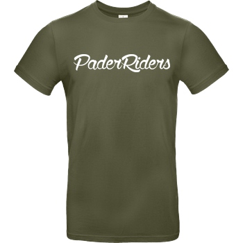 PaderRiders PaderRiders - Script Logo T-Shirt B&C EXACT 190 - Khaki