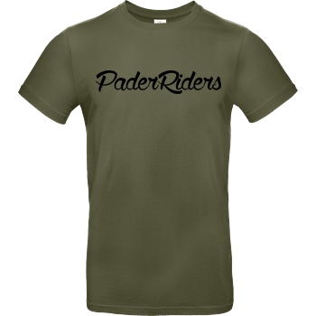 PaderRiders PaderRiders - Script Logo T-Shirt B&C EXACT 190 - Khaki