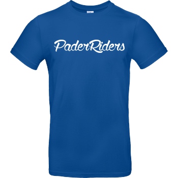 PaderRiders PaderRiders - Script Logo T-Shirt B&C EXACT 190 - Royal Blue