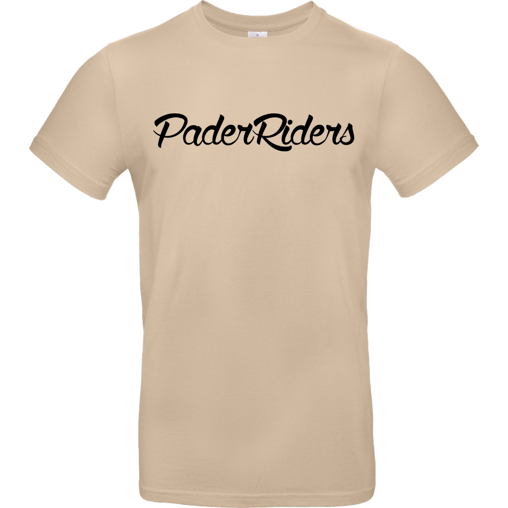 PaderRiders PaderRiders - Script Logo T-Shirt B&C EXACT 190 - Sand