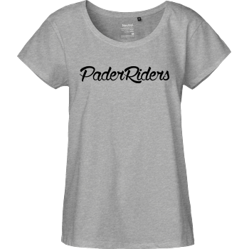 PaderRiders - Script Logo Fairtrade Loose Fit Girlie - heather grey