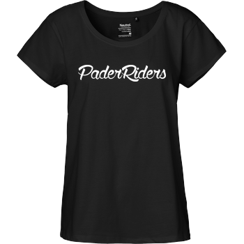 PaderRiders - Script Logo Fairtrade Loose Fit Girlie - black
