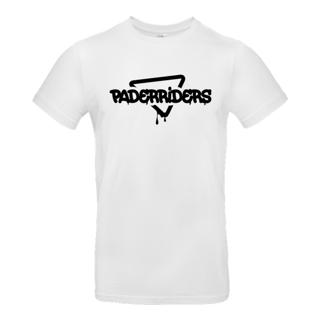 PaderRiders - PaderRiders - Triangle - T-Shirt - B&C EXACT 190 -  White