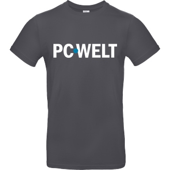 PC-WELT PC-Welt - Logo T-Shirt B&C EXACT 190 - Dark Grey