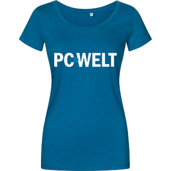 PC-WELT PC-Welt - Logo T-Shirt Girlshirt petrol
