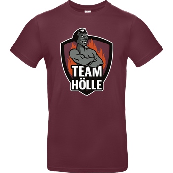 PC-WELT PC-Welt - Team Hölle sw T-Shirt B&C EXACT 190 - Burgundy