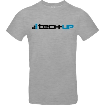 PC-WELT PC-Welt - Tech-Up Logo T-Shirt B&C EXACT 190 - heather grey