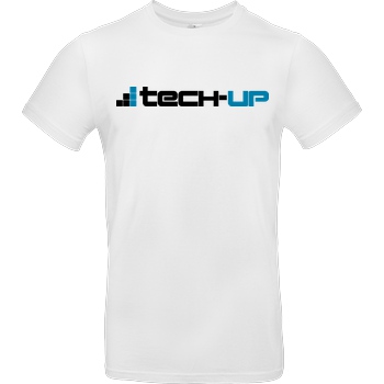 PC-WELT PC-Welt - Tech-Up Logo T-Shirt B&C EXACT 190 -  White