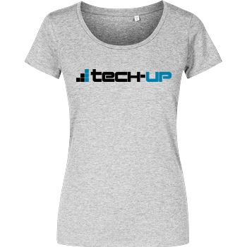 PC-WELT PC-Welt - Tech-Up Logo T-Shirt Girlshirt heather grey