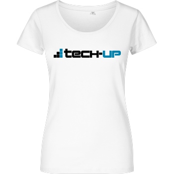 PC-WELT PC-Welt - Tech-Up Logo T-Shirt Girlshirt weiss