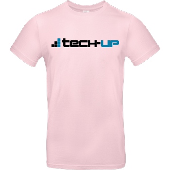 PC-WELT PC-Welt - Tech-Up Logo T-Shirt B&C EXACT 190 - Light Pink