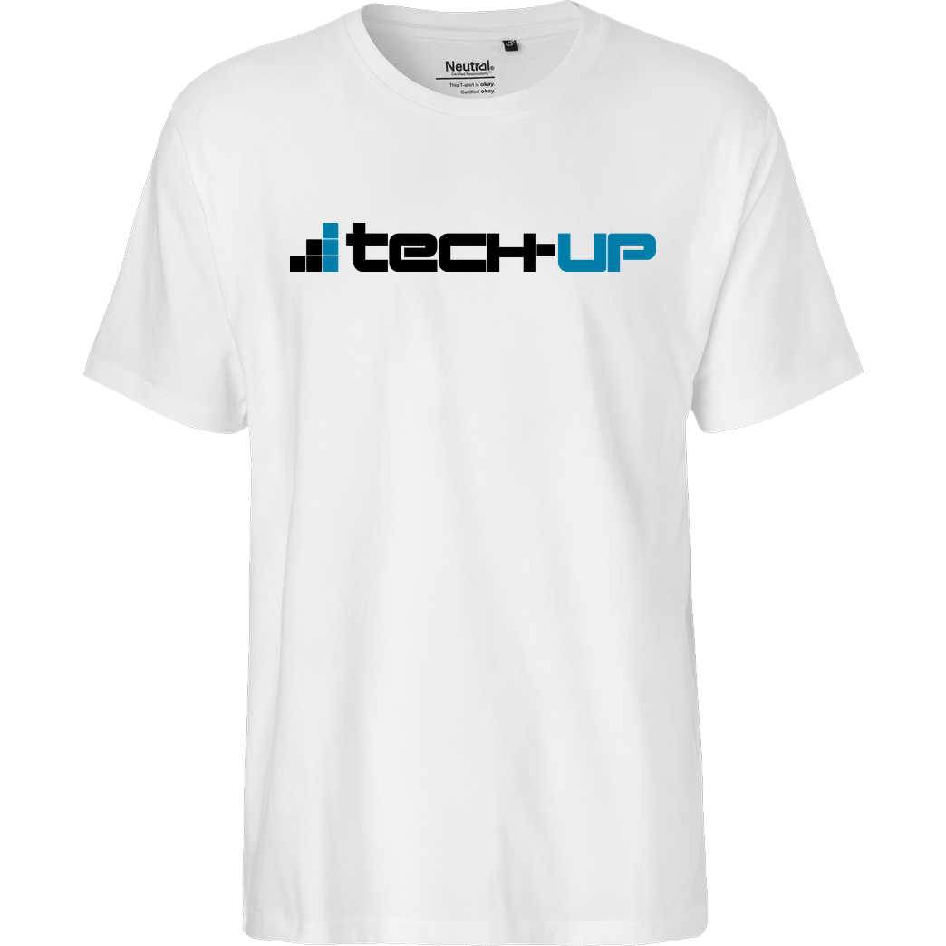 PC-WELT PC-Welt - Tech-Up Logo T-Shirt Fairtrade T-Shirt - white