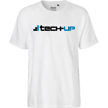PC-WELT PC-Welt - Tech-Up Logo T-Shirt Fairtrade T-Shirt - white