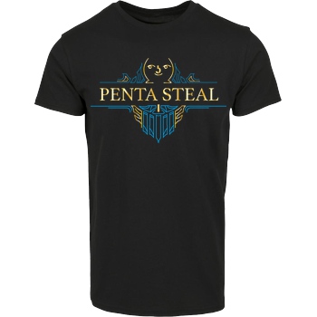 IamHaRa Pentasteal T-Shirt House Brand T-Shirt - Black