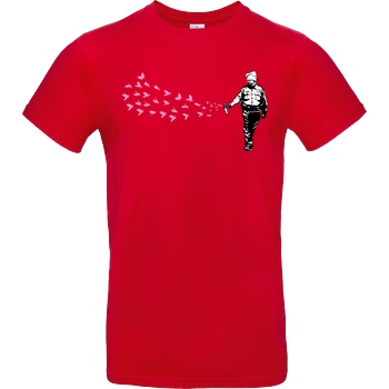 None Pepper Spray Cop (of Love) T-Shirt B&C EXACT 190 - Red