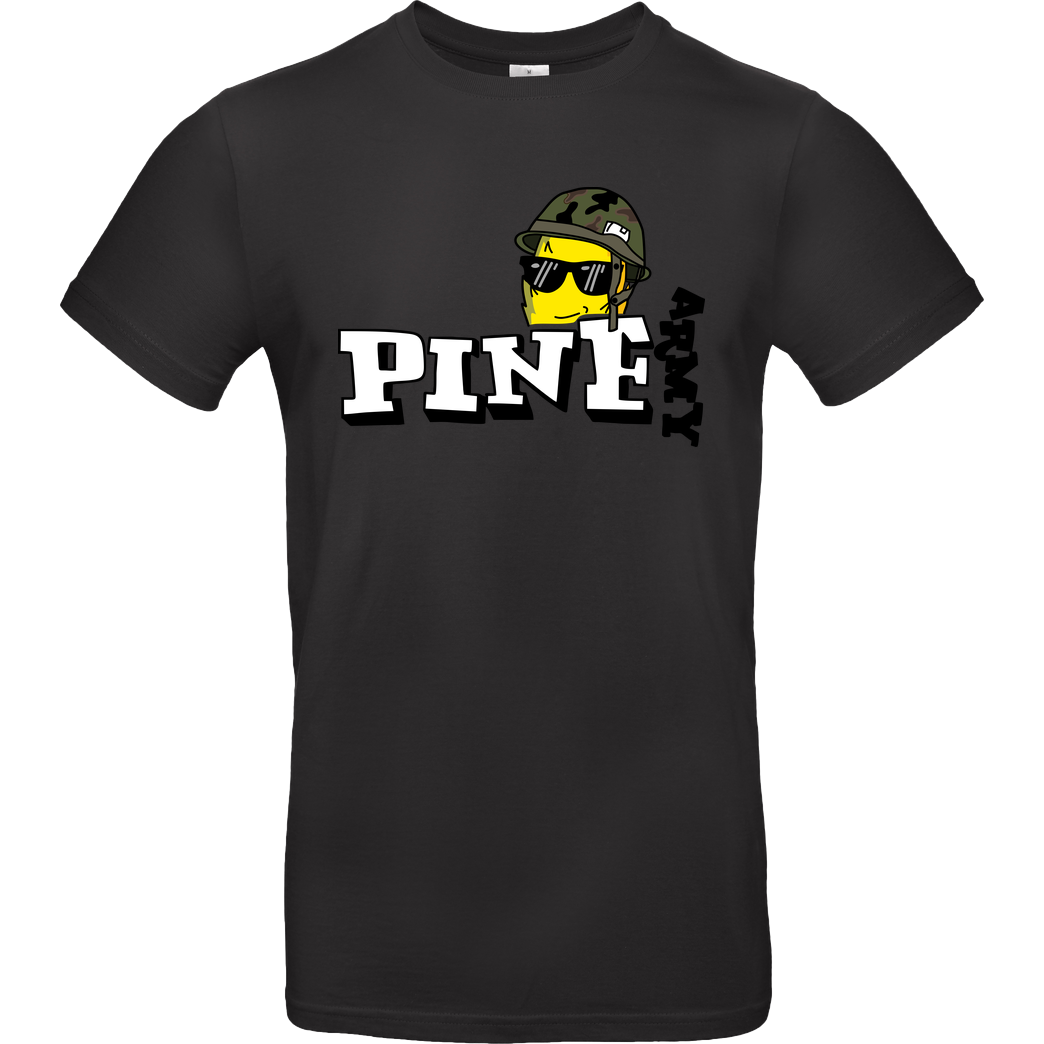 Pine Pine - Army T-Shirt B&C EXACT 190 - Black