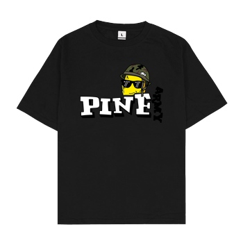 Pine Pine - Army T-Shirt Oversize T-Shirt - Black