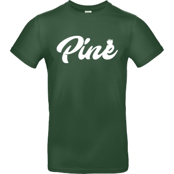 Pine Pine - Logo T-Shirt B&C EXACT 190 -  Bottle Green