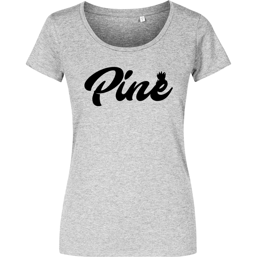 Pine Pine - Logo T-Shirt Girlshirt heather grey