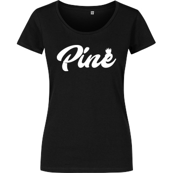 Pine Pine - Logo T-Shirt Girlshirt schwarz